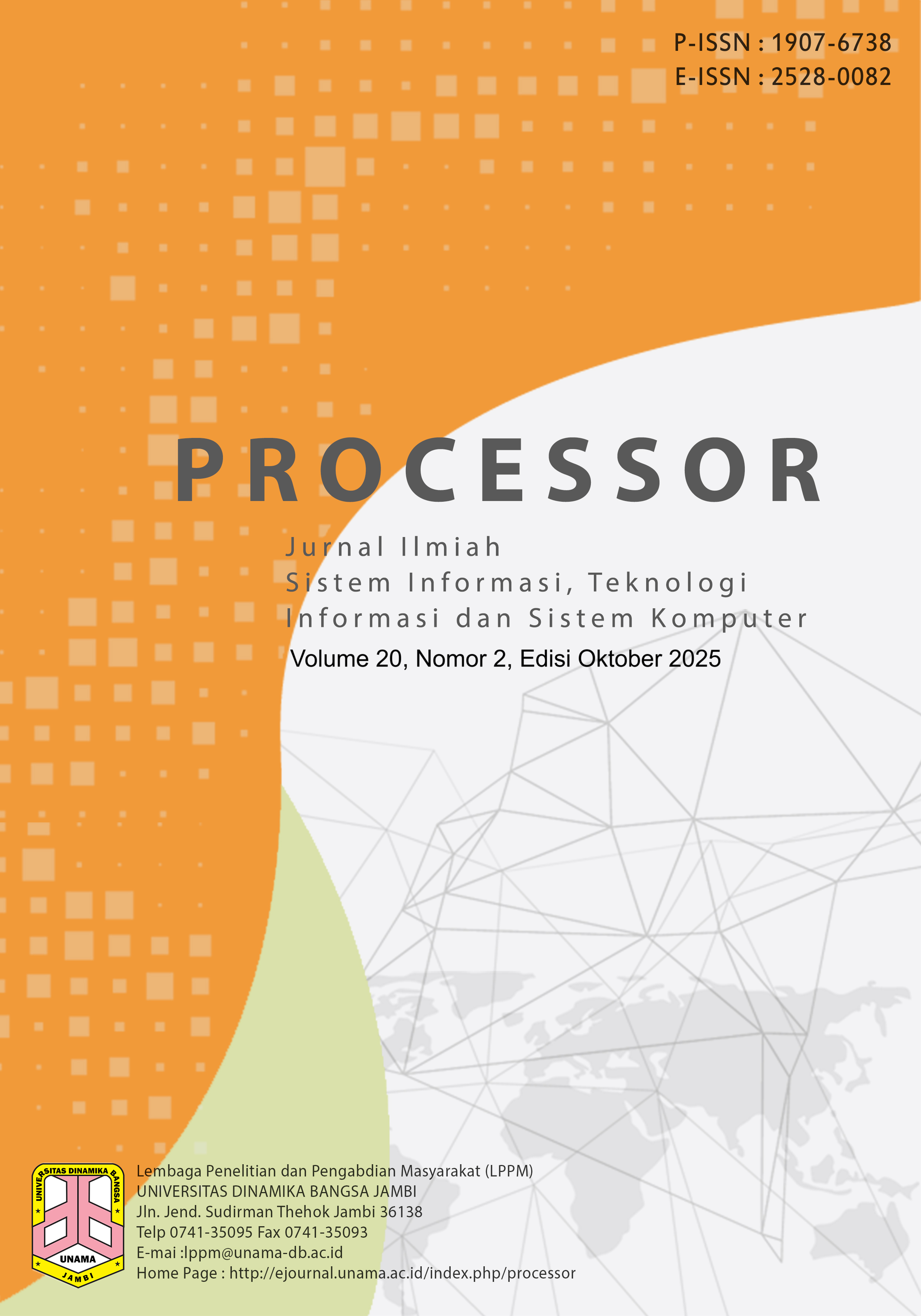 					View Vol. 20 No. 2 (2025): Jurnal Processor
				