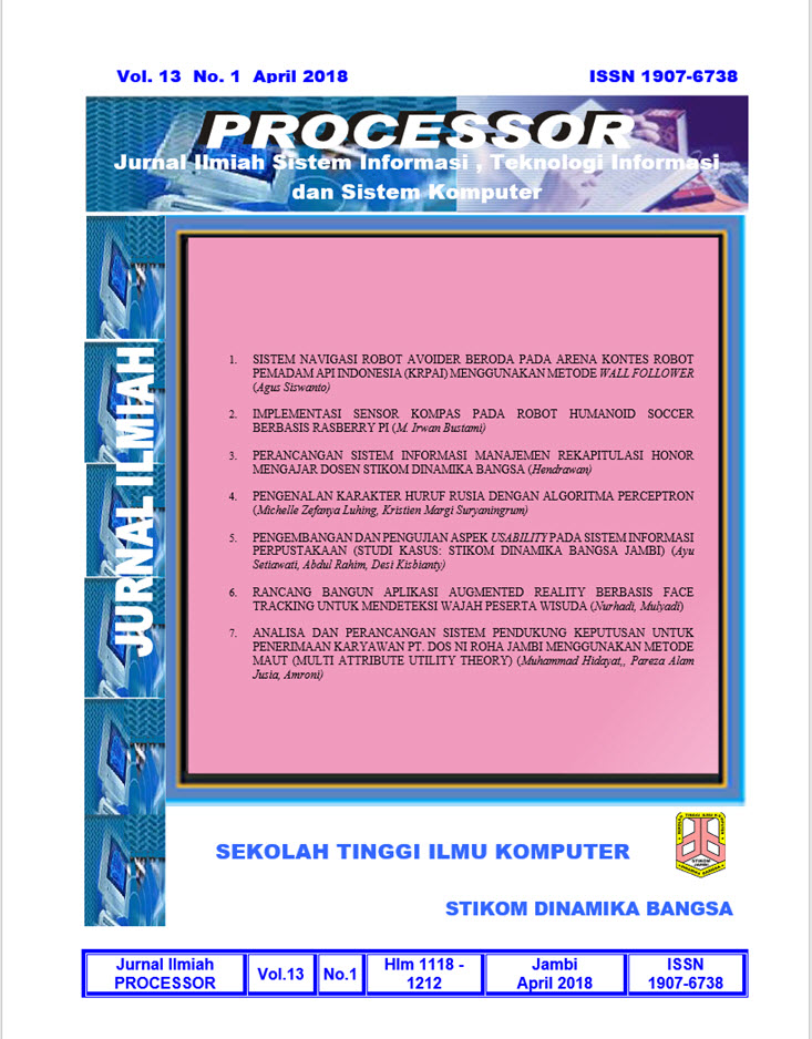 					View Vol. 13 No. 1 (2018): Jurnal Processor
				