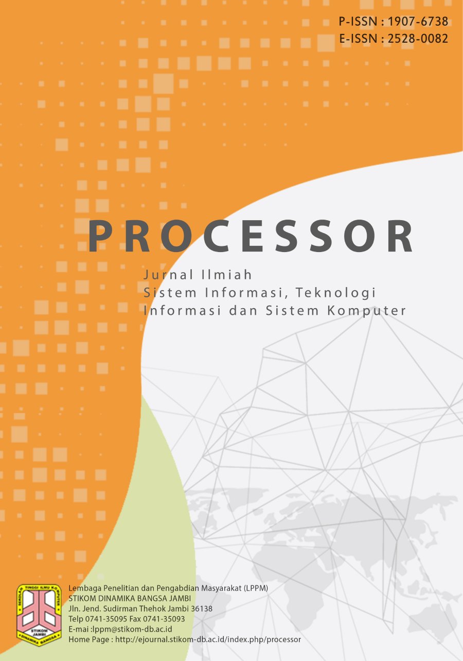 					View Vol. 13 No. 2 (2018): Jurnal Processor
				