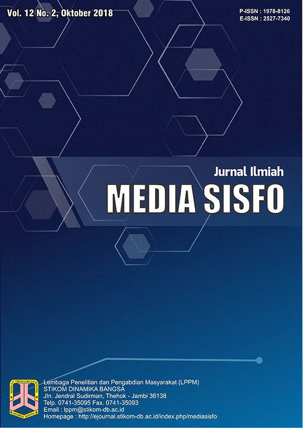 					View Vol. 12 No. 2 (2018): JURNAL ILMIAH MEDIA SISFO
				