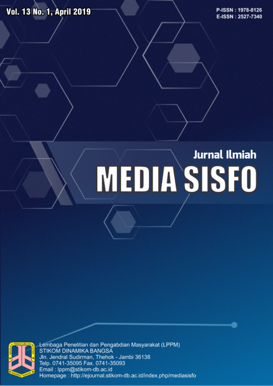 					View Vol. 13 No. 1 (2019): Jurnal Ilmiah Media Sisfo
				