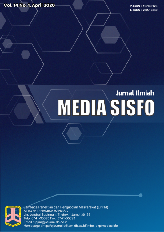 					View Vol. 14 No. 1 (2020): Jurnal Ilmiah Media Sisfo
				